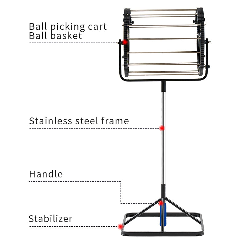 SIBOASI S709 Tennis Ball Picker (80 Balls) (SS-S709)