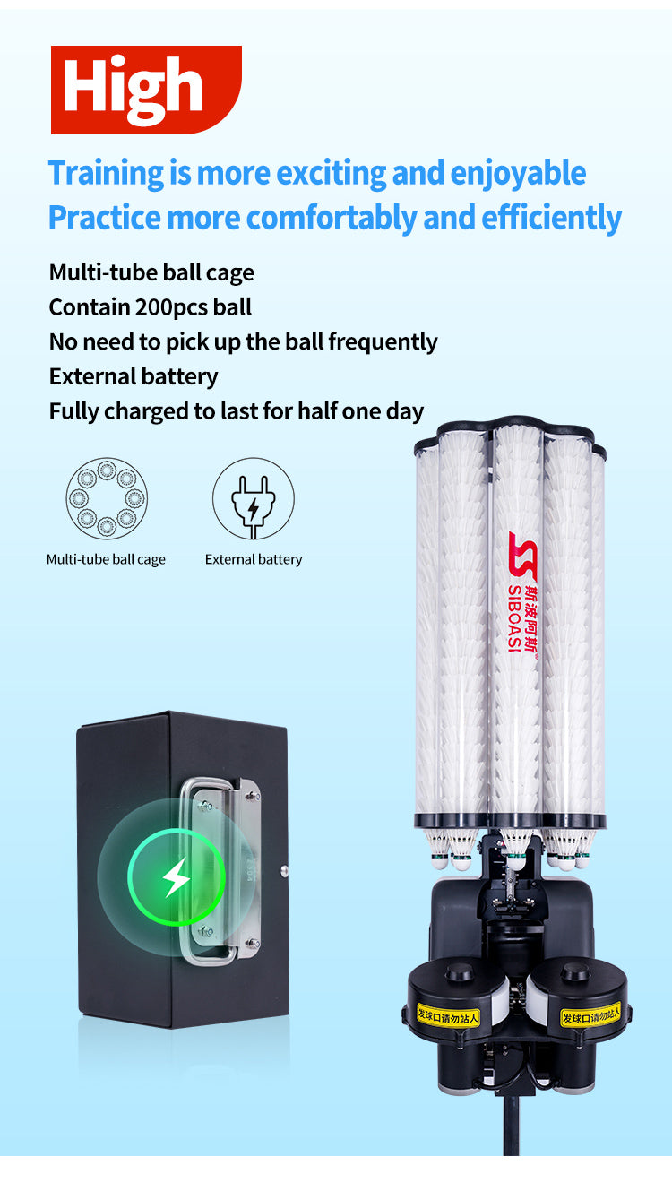 SIBOASI B3 Badminton Machine