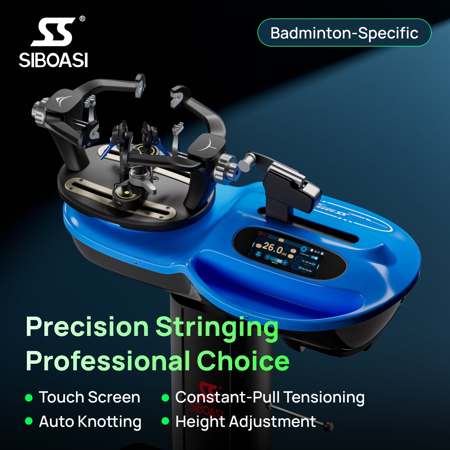 SIBOASI S5 Stringing Machine                                   (Badminton 'ONLY')