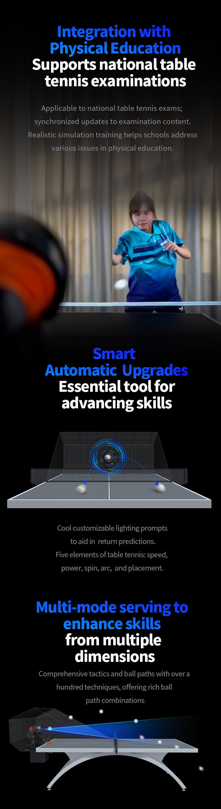 SIBOASI P2300 Table Tennis Machine (SS-P2300)