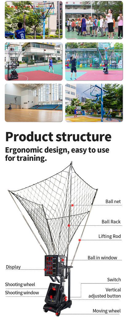 SIBOASI K2100A Basketball Machine