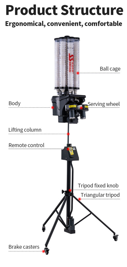 SIBOASI B2202A Badminton Machine