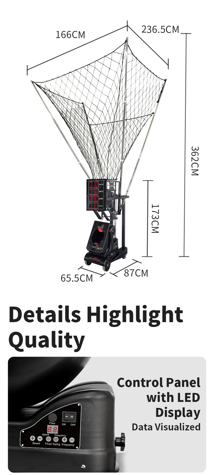 SIBOASI K2100A Basketball Machine
