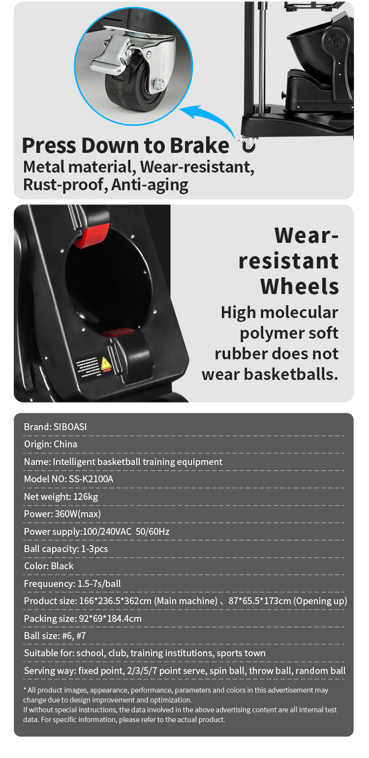 SIBOASI K2100A Basketball Machine
