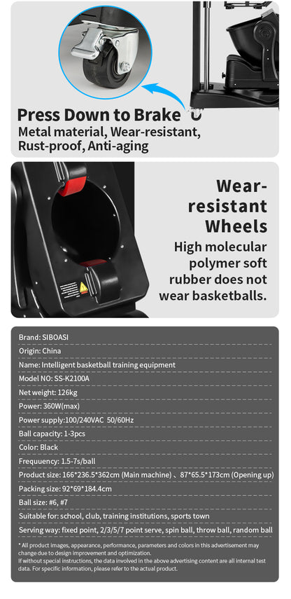 SIBOASI K2100A Basketball Machine