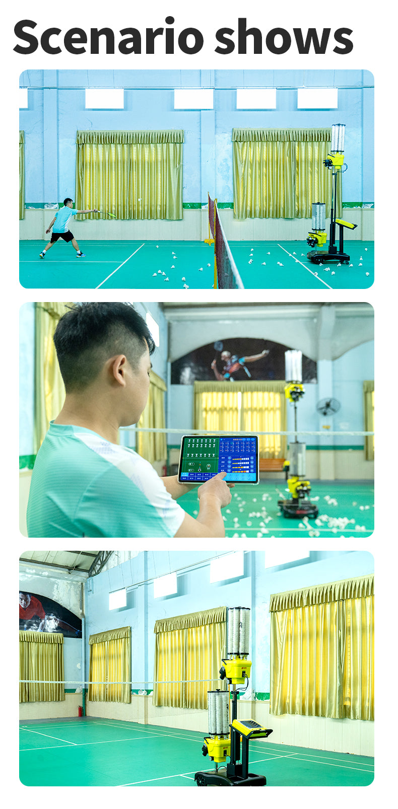 SIBOASI S8025A Badminton Machine