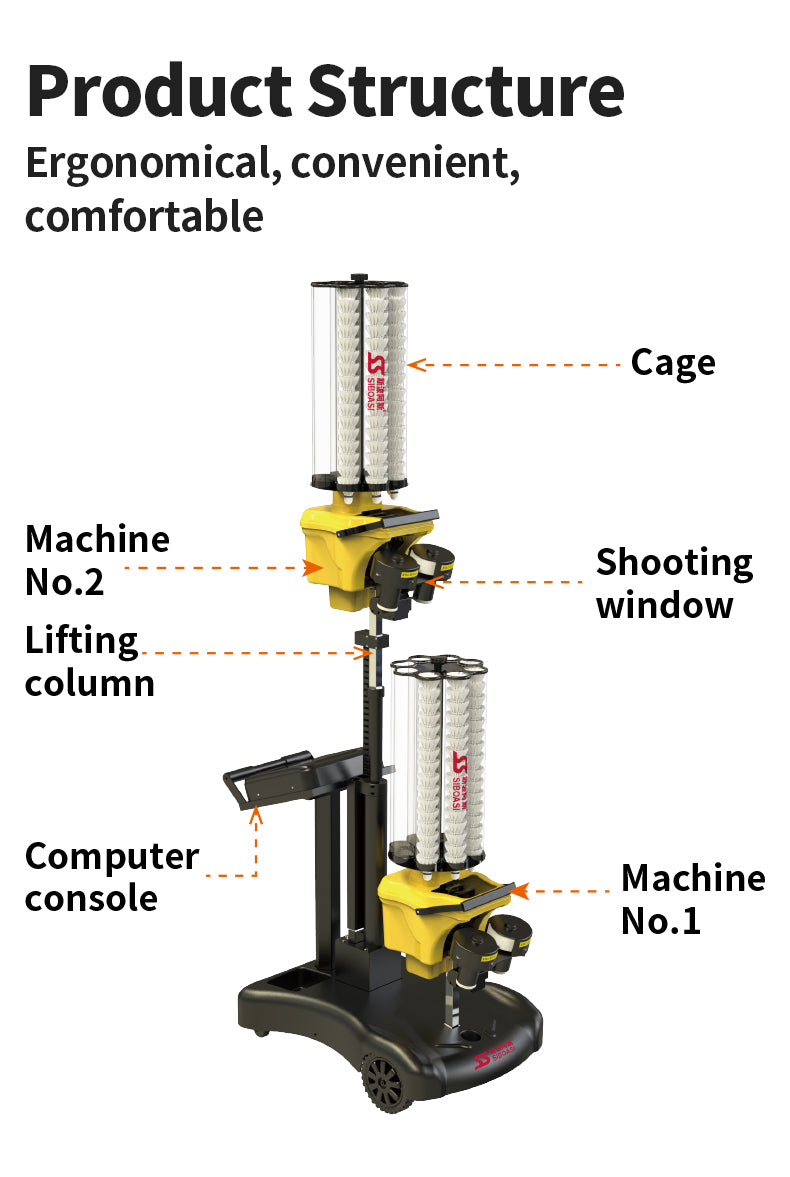 SIBOASI S8025A Badminton Machine