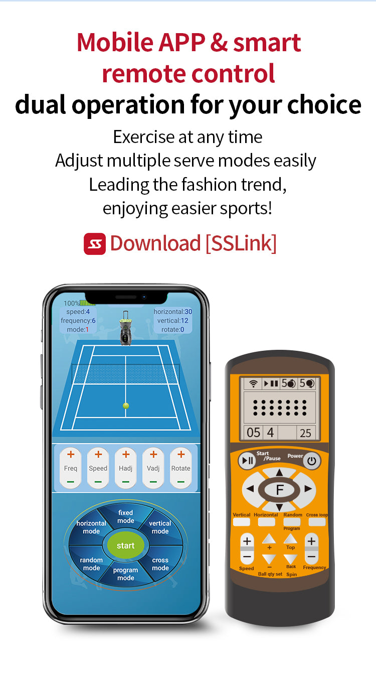 SIBOASI T2202A Tennis Ball Machine