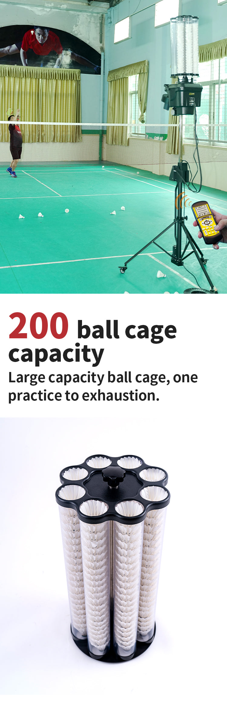 SIBOASI B2300A Badminton Machine
