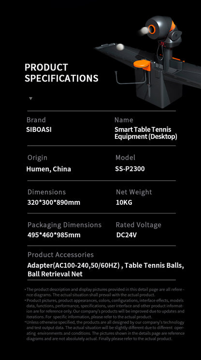SIBOASI P2300 Table Tennis Machine