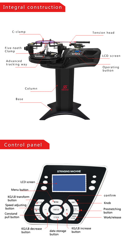 SIBOASI S2169 Stringing Machine                                                               (Badminton 'ONLY')