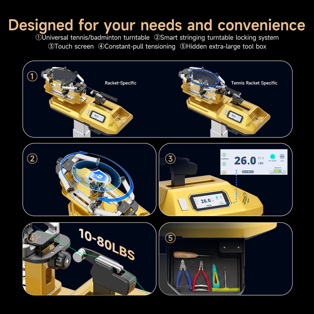 SIBOASI H7 Stringing Machine (Tennis, Badminton & Squash)