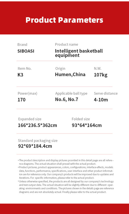 SIBOASI K3 Basketball Machine