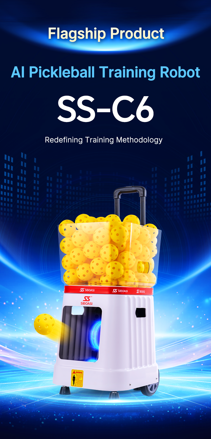 SIBOASI C6 Pickleball Machine