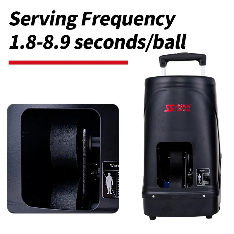 SIBOASI S336A Squash Machine                  -  with Built in Ball Heater     -  (Latest Model with APP)