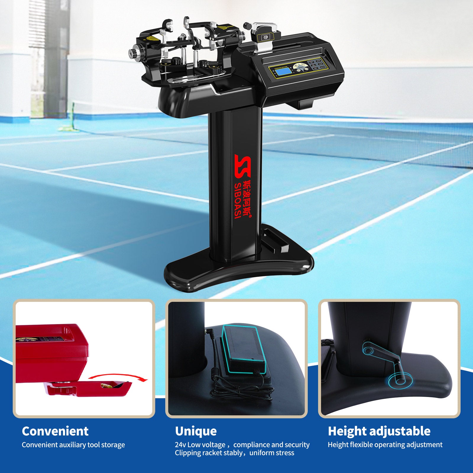 SIBOASI S3 Stringing Machine                                   (Badminton 'ONLY')