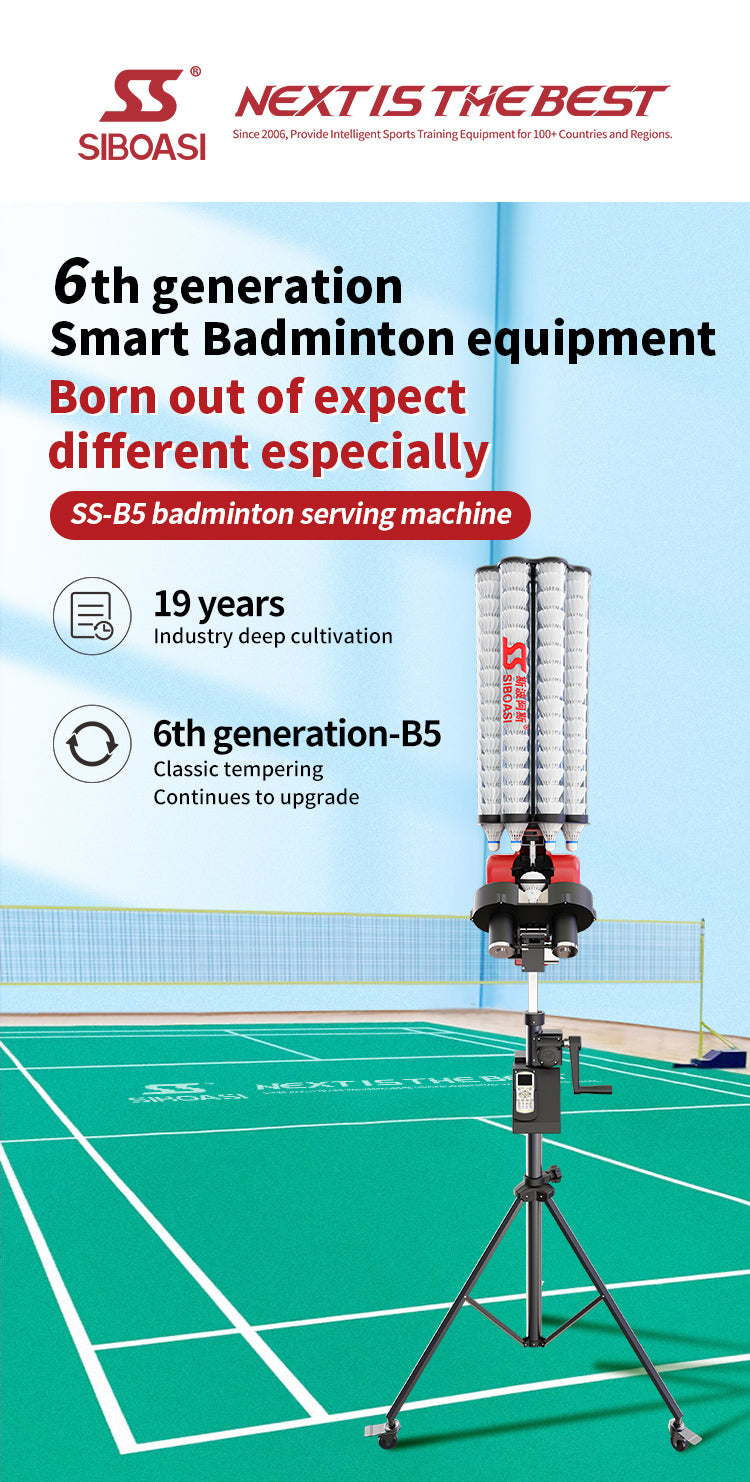 SIBOASI B5 Badminton Machine