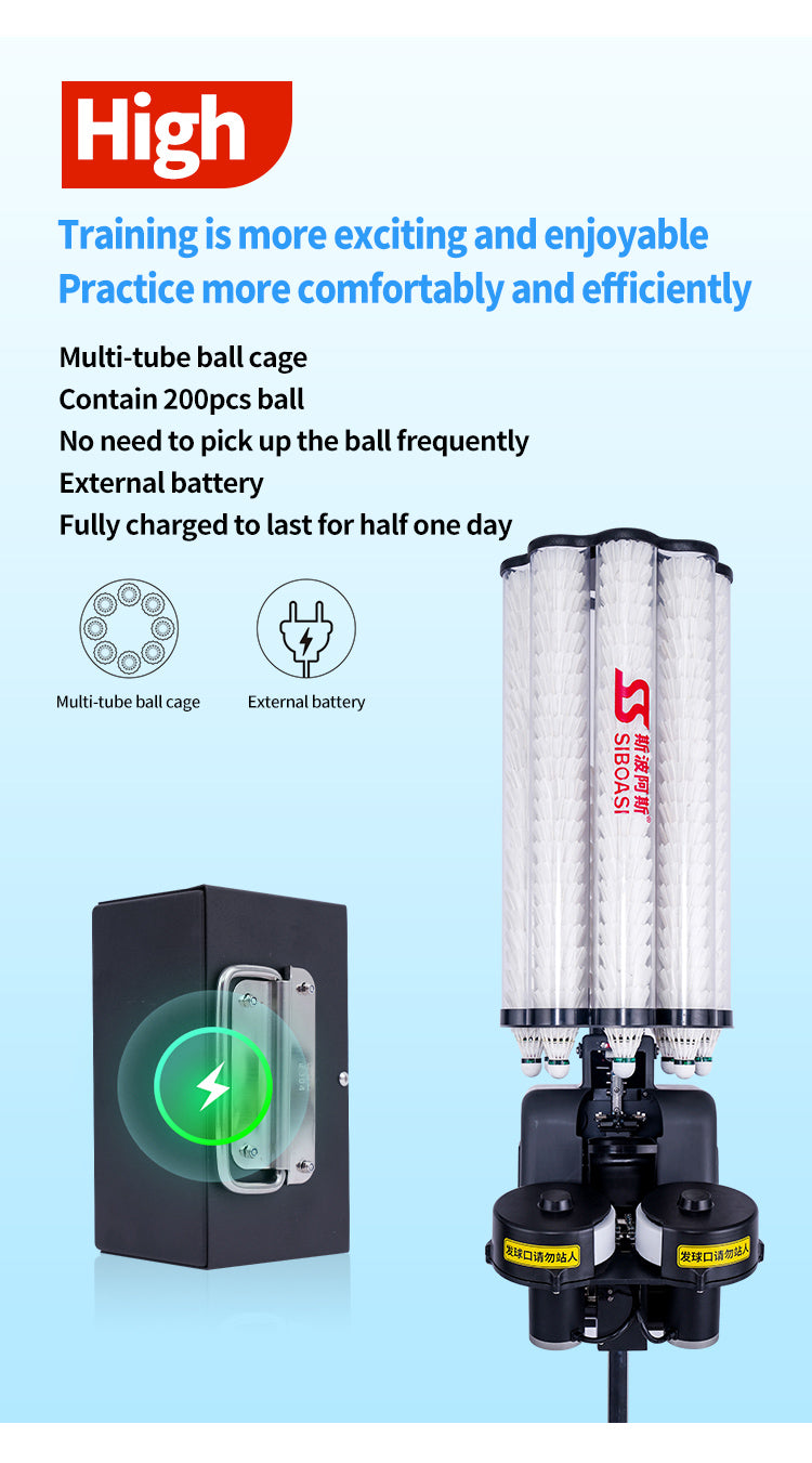 SIBOASI B5 Badminton Machine
