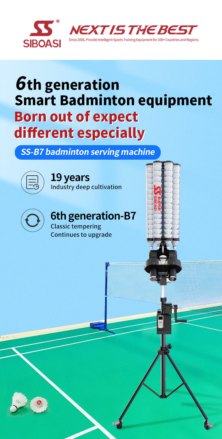 SIBOASI B7 Badminton Machine