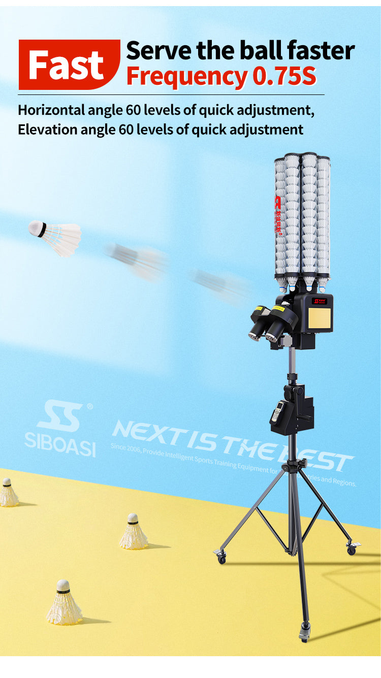 SIBOASI B7 Badminton Machine