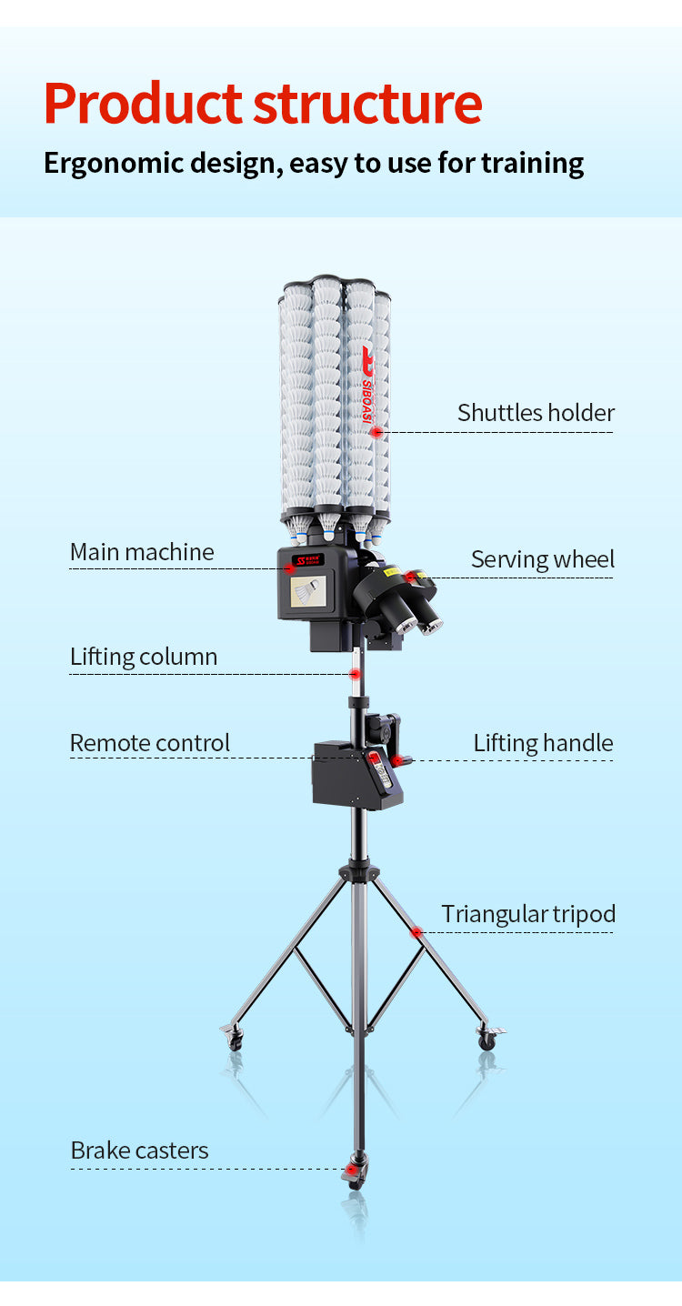 SIBOASI B7 Badminton Machine