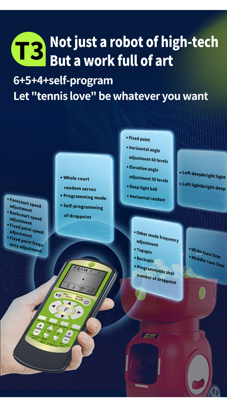 SIBOASI T3 Tennis Ball Machine