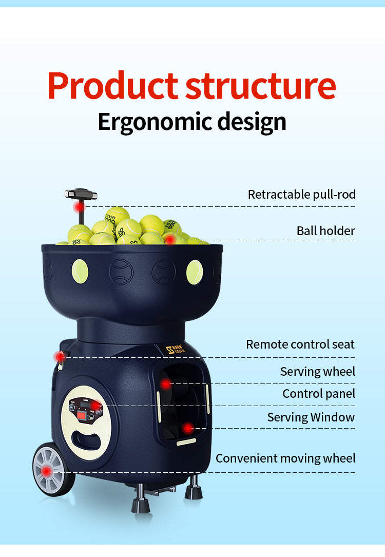 SIBOASI T5 Tennis Ball Machine