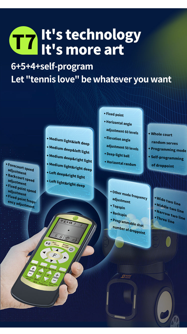 SIBOASI T7 Tennis Ball Machine