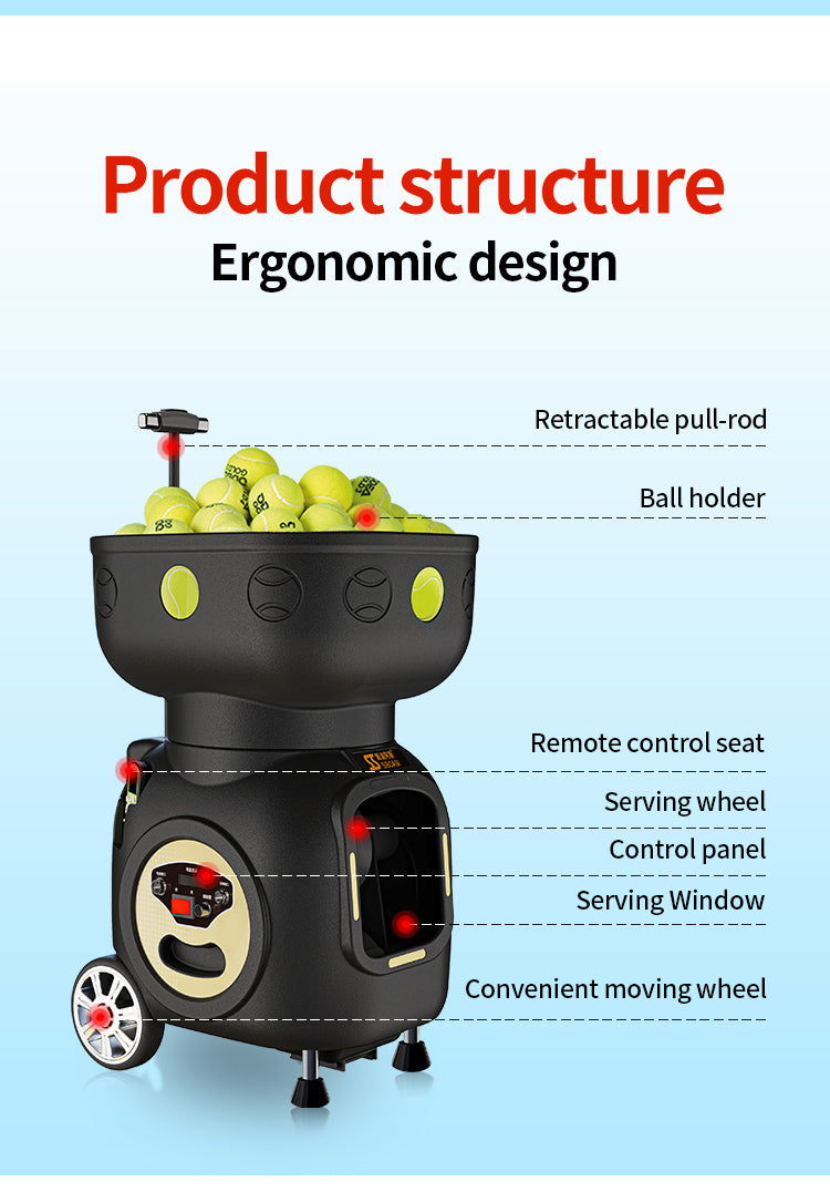 SIBOASI T7 Tennis Ball Machine