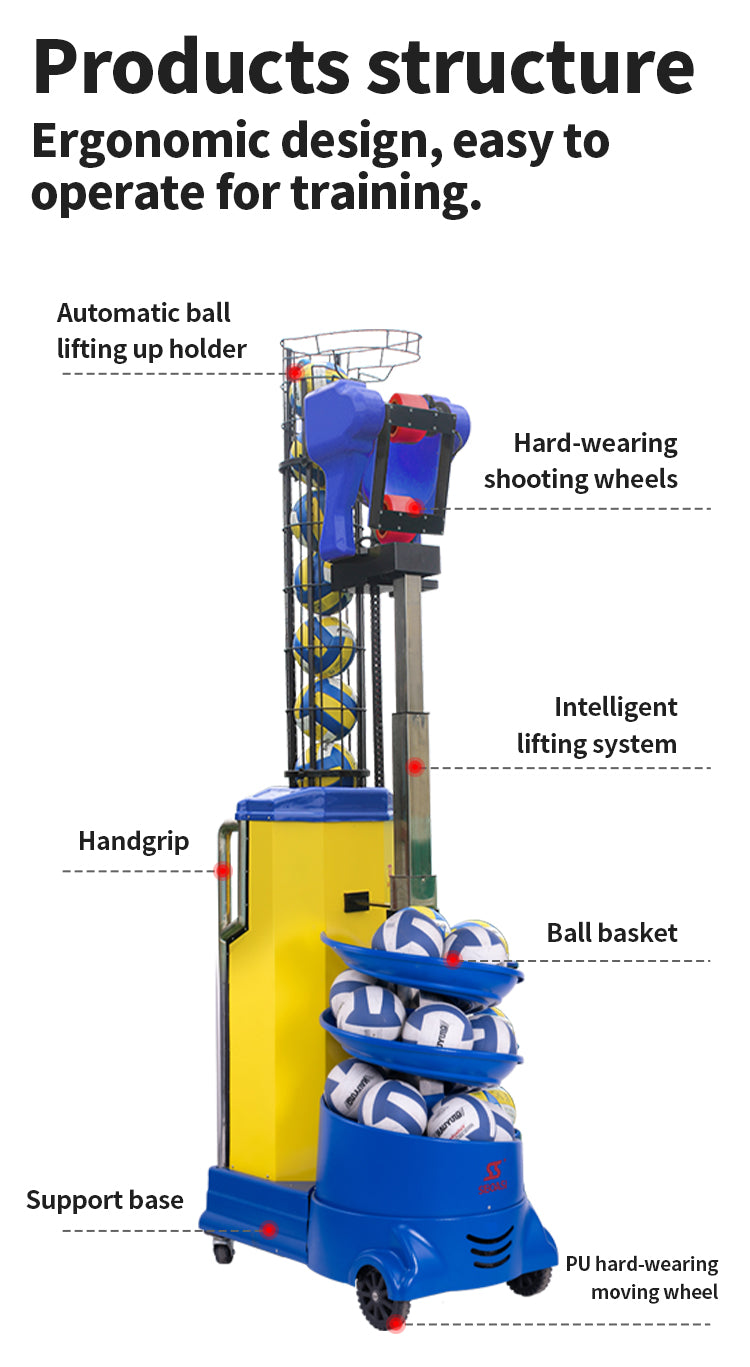 SIBOASI V2201A Volleyball Machine
