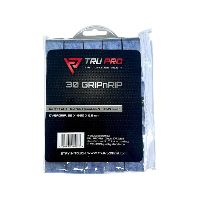 TRU PRO GRIPnRIP Overgrips 30-pack (Light Blue) |