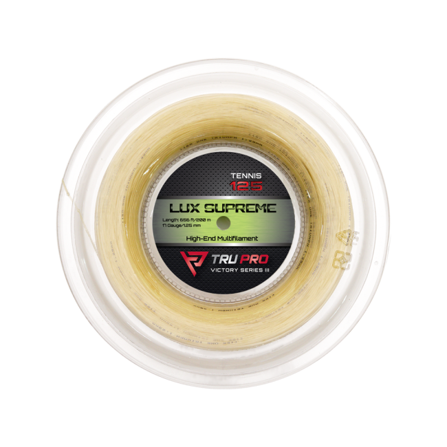 TRU PRO LUX SUPREME Multifilament Tennis String Reel (656 feet/200 m)