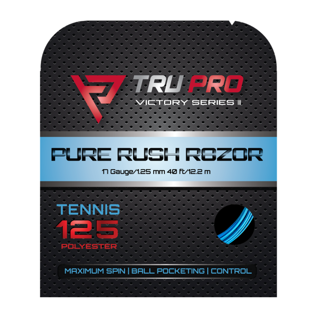 TRU PRO PURE RUSH R8ZOR Tennis String 12.2 m / 40 ft SET