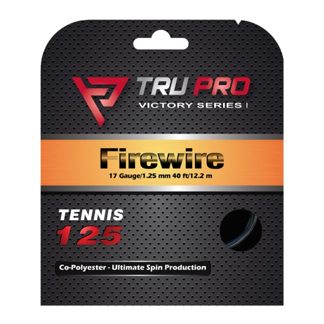 TRU PRO FIREWIRE Tennis String 12.2 m / 40 ft Set